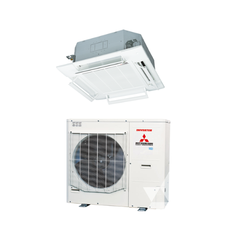 MITSUBISHI Ceiling Cassette FDT125VNPWVH 1 Phase | RC-EXZ3A Wired