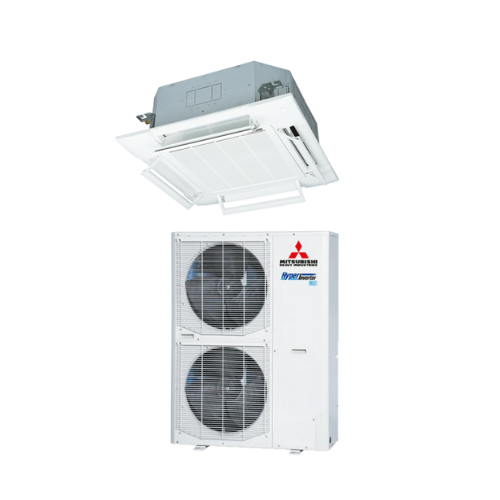 MITSUBISHI Ceiling Cassette FDT140AVNXWVH 1 Phase | RC-EXZ3A Wired