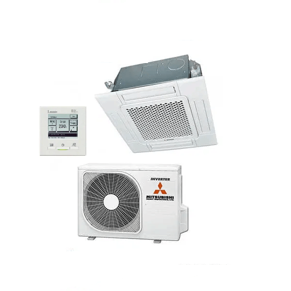 Mitsubishi Compact Ceiling Cassette FDTC35ZSAWVH1 3.5kW Four Way | RC-EXZ3A