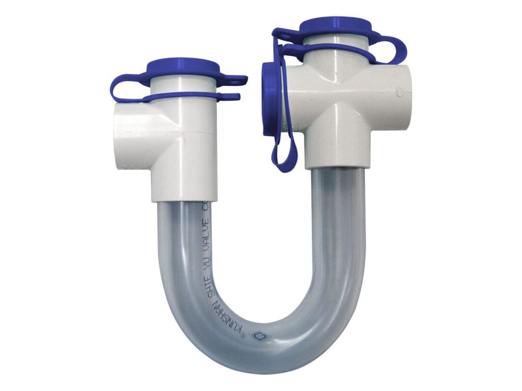Air Conditioner Drain - serviceable p-trap