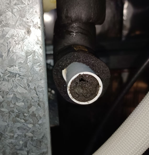 unclog drain line