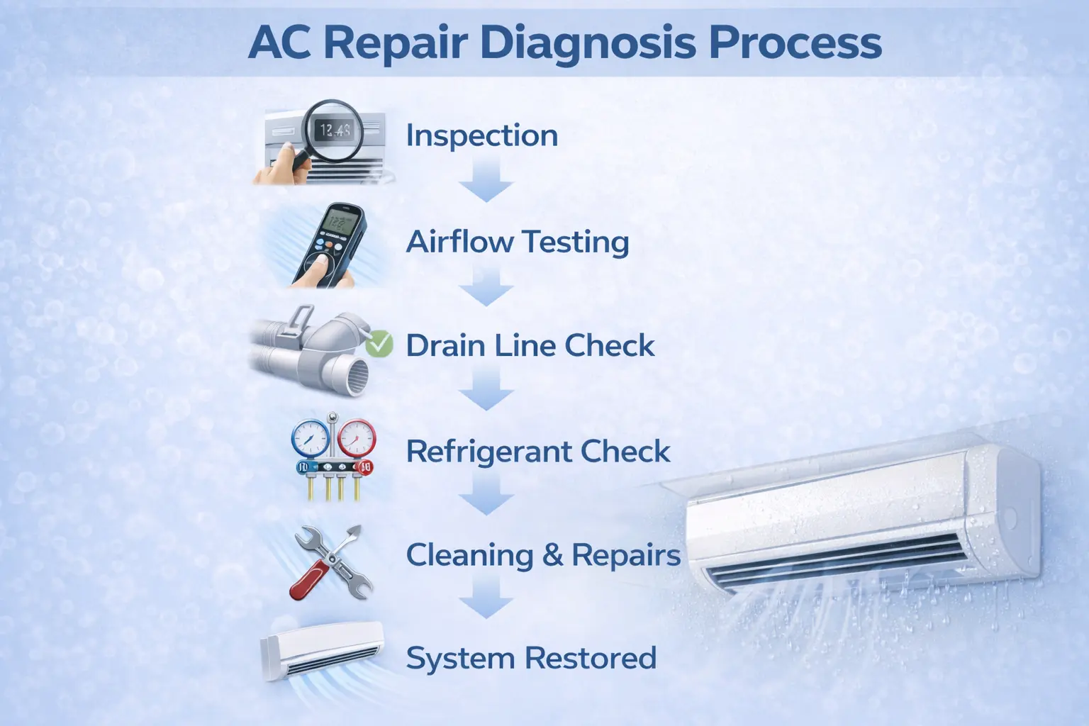 AC Repair Diagnosis Process